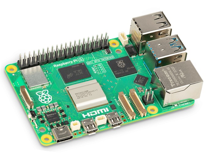 Raspberry Pi 5 with Broadcom BCM2712 SoC